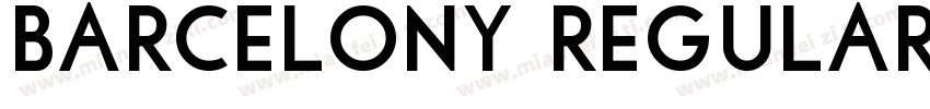 Barcelony Regular Version Version 1字体转换